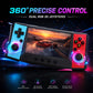KNEELEVER Handheld Retro Game Console, 4.5 Inch IPS Screen Portable Gaming System with 256GB TF Card, Dual 3D Joysticks, RGB Light Rings, USB-C