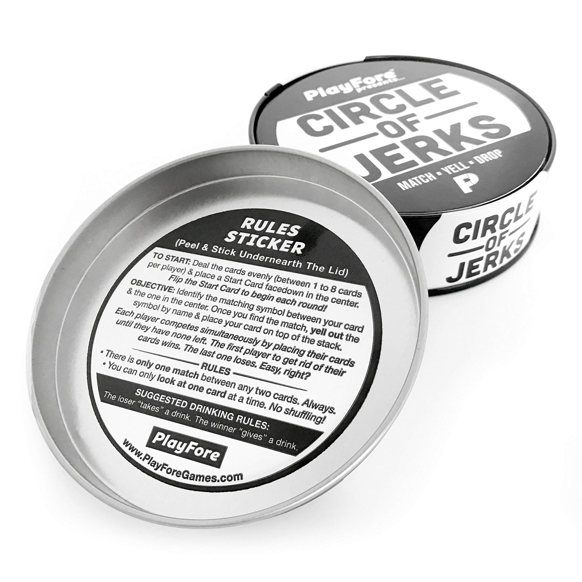Circle of Jerks: The Fast-Paced Party Card Game for Adults - Competitive, Funny, Easy to Learn, 2 Players, Couples Game