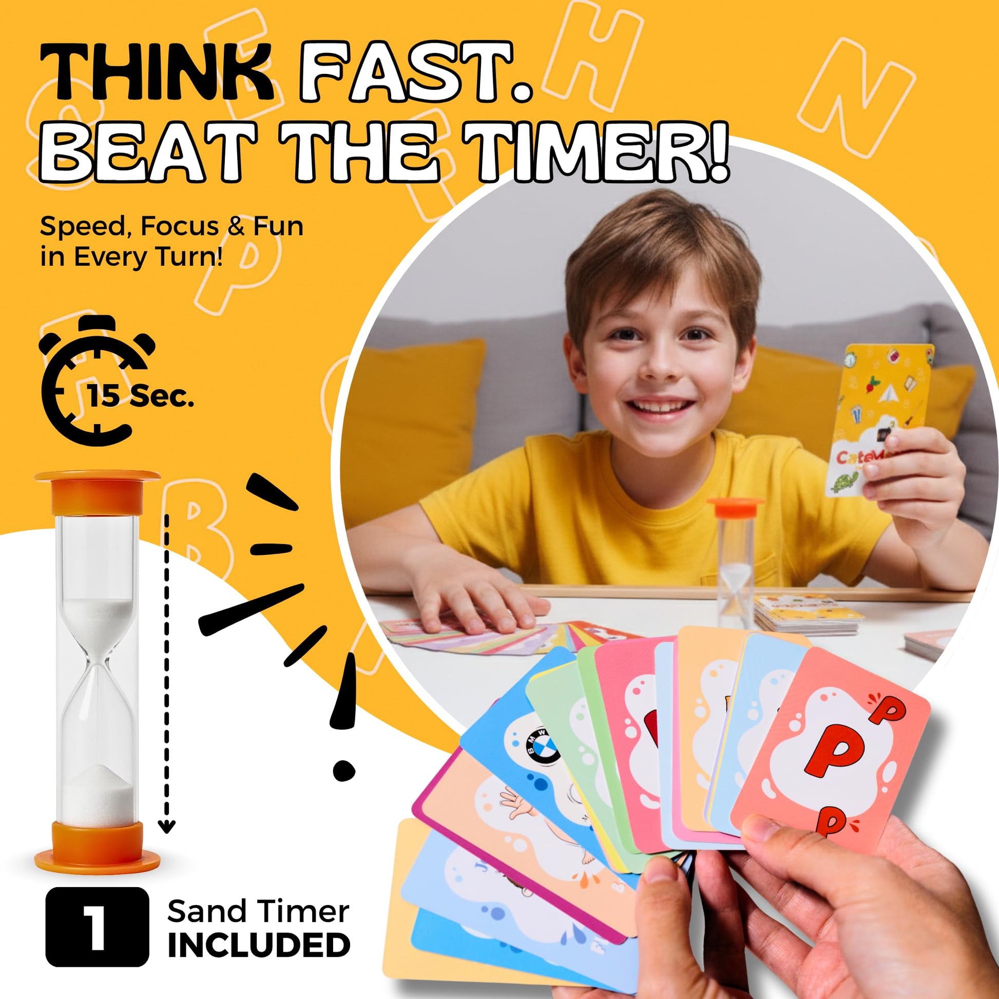 Catematch! Card Game - Categories Matching Game for Children & Adults - Original and Fun Party Game Ideal for Family Game Night, Traveling - Easy