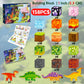 158PCS Magnetic Blocks- 1Inch Magnetic Cubes 3D Dinosaur World for Kids STEM Construction Toys - Learning Educational Magnetic Building Blocks