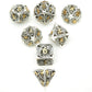 DND Dice Set Metal Dice Dungeons and Dragons Dice Gift Polyhedral Dice Set Role Playing Dice D20 Hollow Polyhedral Dice Set for Dungeons and Dragons