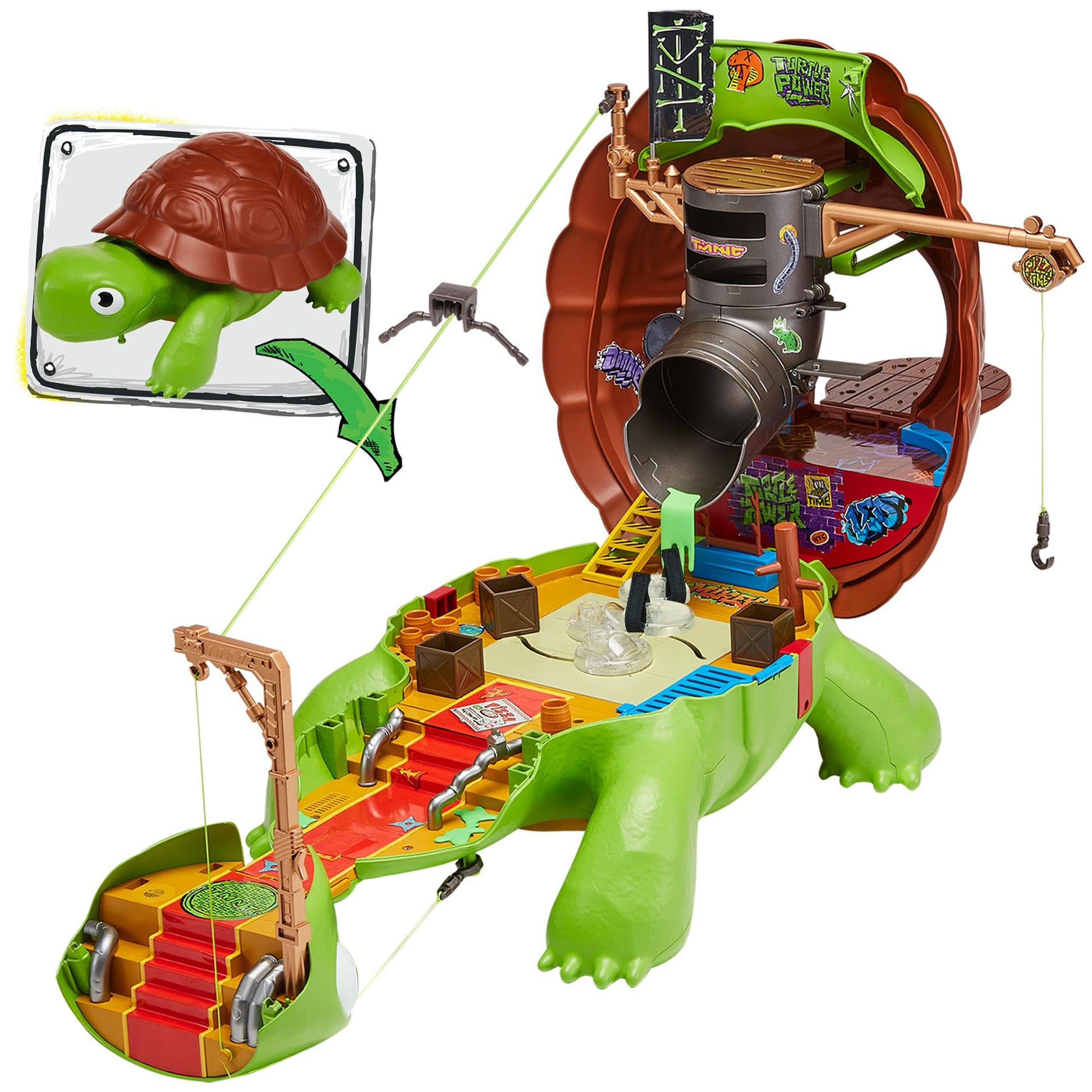 Teenage Mutant Ninja Turtles Tales of The Pet Turtle Playset by Playmates Toys