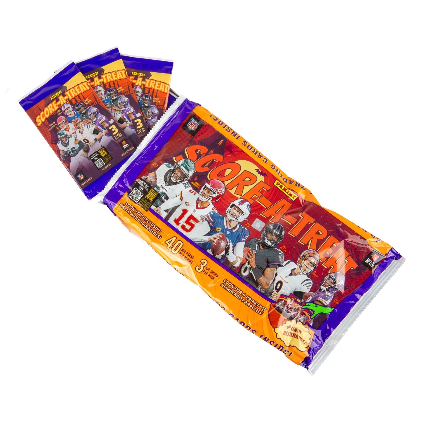 2025-26 Panini Score A Treat NFL Halloween Treat Packs - Official Trading Cards - Trick-or-Treat Candy Alternative - Limited Edition Football Cards