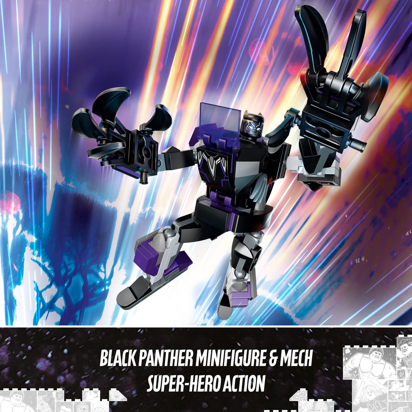 LEGO Marvel Black Panther Mech Armor 76204 Building Kit; Collectible Mech and Minifigure for Super-Hero Kids Aged 7+ (124 Pieces)
