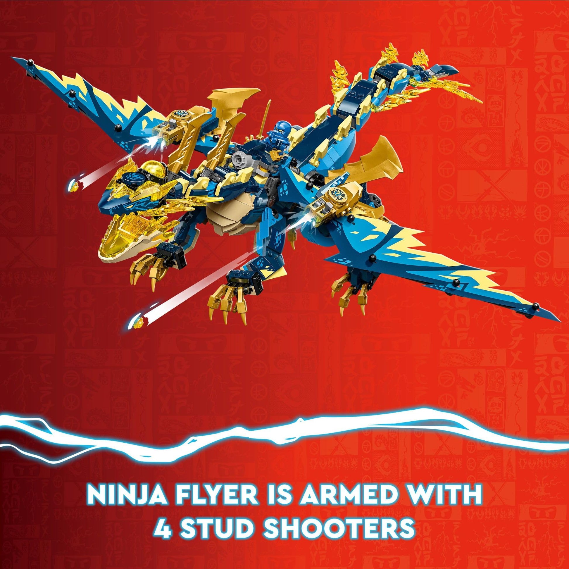 LEGO NINJAGO Elemental Dragon vs. The Empress Mech 71796 Building Toy Set, Features a Dragon, Mech, Ninja Flyer and 6 Minifigures, Gift for Boys and