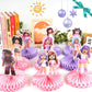 9pcs Game Party Honeycomb Centerpieces for Kids Teens Girls Boys, Nine Original Designs Birthday Decorations Party Supplies Table Toppers Extra Thick