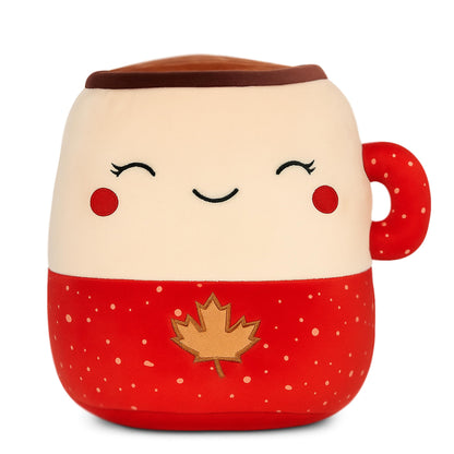 Squishmallows 8-Inch Harvest Nostalgia Maple Latte Plush Toy - Soft Stuffed Coffee Cup