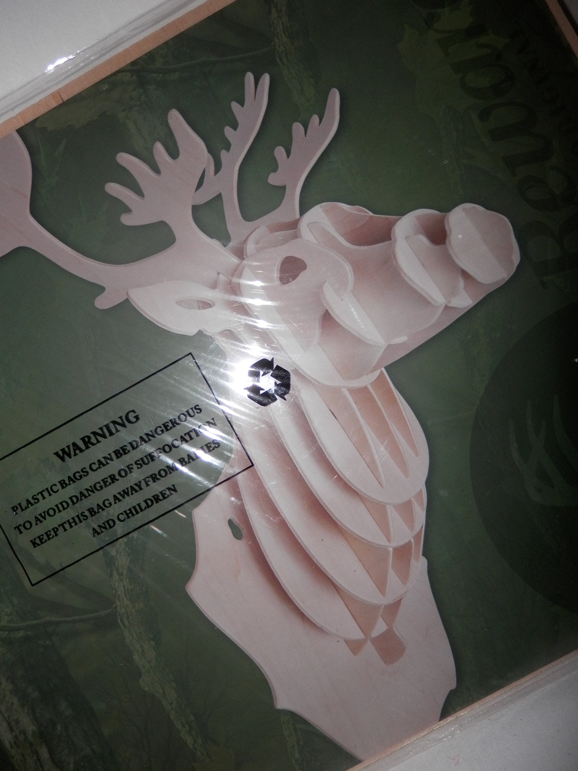 Mounted Deer 3-D Wooden Puzzle 38 Precision cut pieces by reward