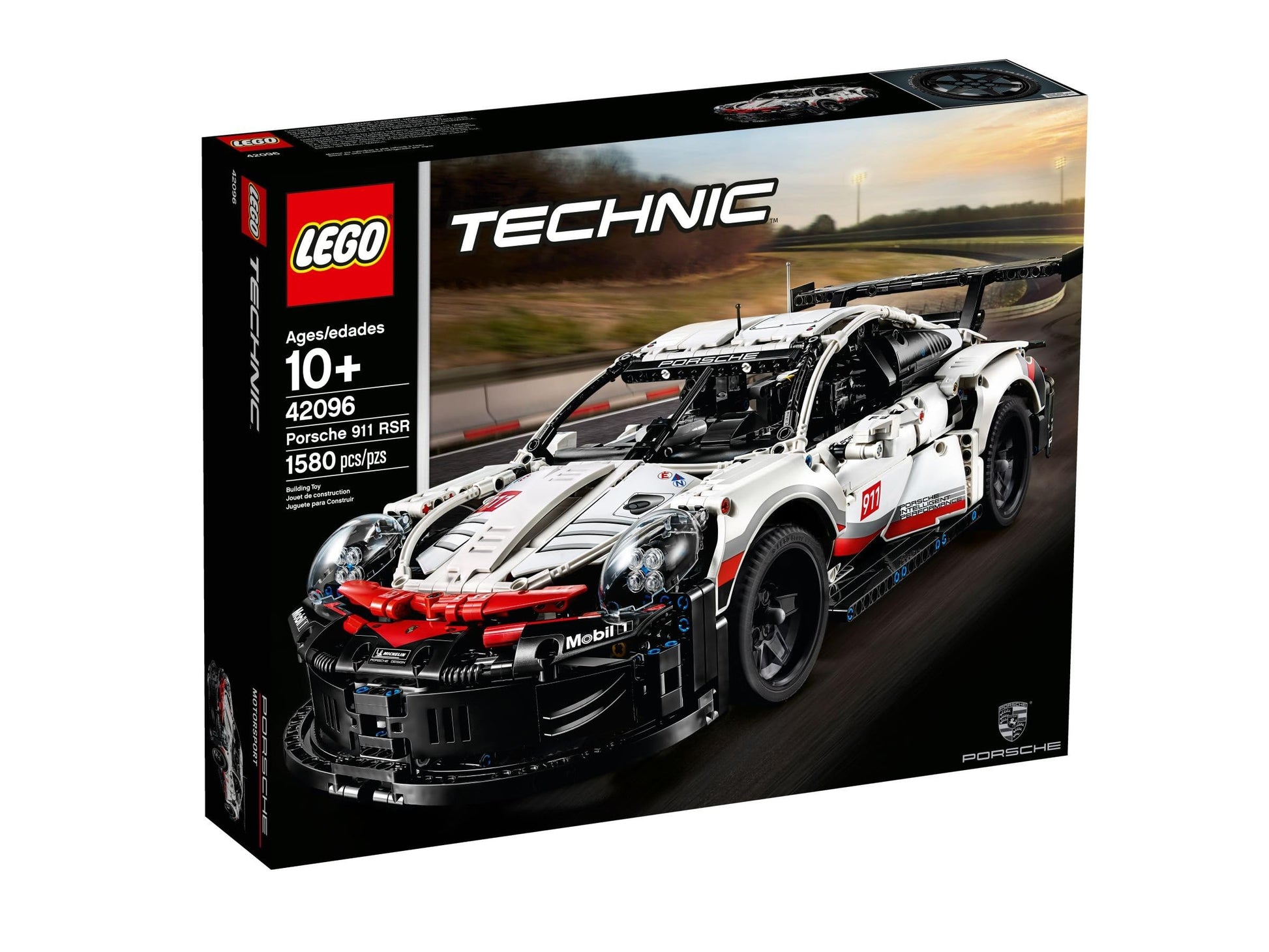LEGO Technic Porsche 911 RSR Race Car Model Building Kit 42096, Advanced Replica, Exclusive Collectible Set, Gift for Kids, Boys & Girls