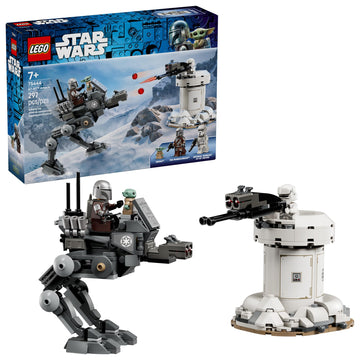 LEGO Star Wars AT-RT Attack - Building Toy for Boys & Girls, Ages 7+ - with The Mandalorian & Grogu Minifigures - Playset for Kids - Gift