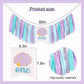 Mermaid One Year High Chair Banner - Under The Sea 1st Birthday Party Decorations, First Party Banner, Ocean Themed Highchair Garland, Under The Sea
