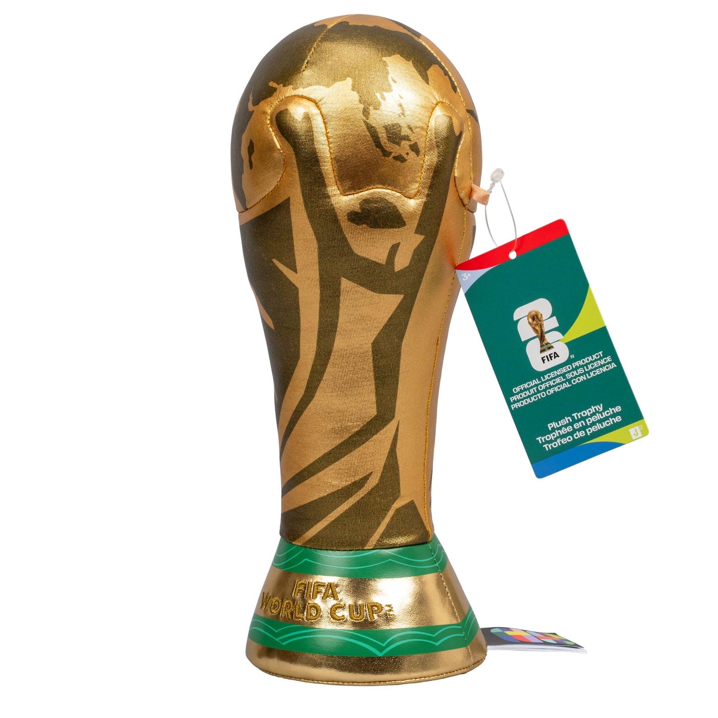 Jazwares FIFA® JPFI00012 World Cup 26™ Plush Cup, 9.84 in, Official Collector's Item 2026, Ages 3+, Official Product