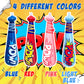 4E's Novelty 25 Piece Set Inflatable Baseball Bats with Pow Design, 12 Punch Balloons for Kids, 1 Huge 30" Bopper for Super Hero Birthday Bat