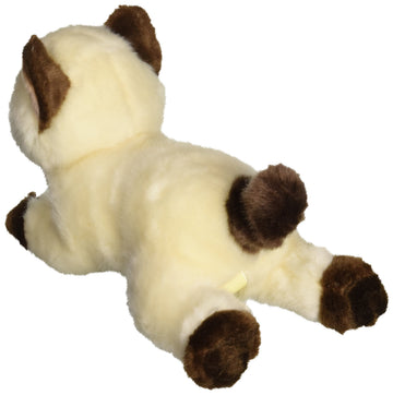 Aurora® Adorable Miyoni® Siamese Cat Stuffed Animal - Lifelike Detail - Cherished Companionship - Brown 8 Inches