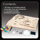 MindWare Gearjits: Gumball Machine Marble Coaster - Wooden 3D Building Puzzle for Teens & Adults - DIY STEM Building Toys for Kids - Fun for Adults