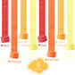 Orange Streamers Party Decorations, 8 Rolls 656ft Red Orange Yellow Crepe Paper Streamers for Thanksgiving Birthday Anniversary Firefighter Fall