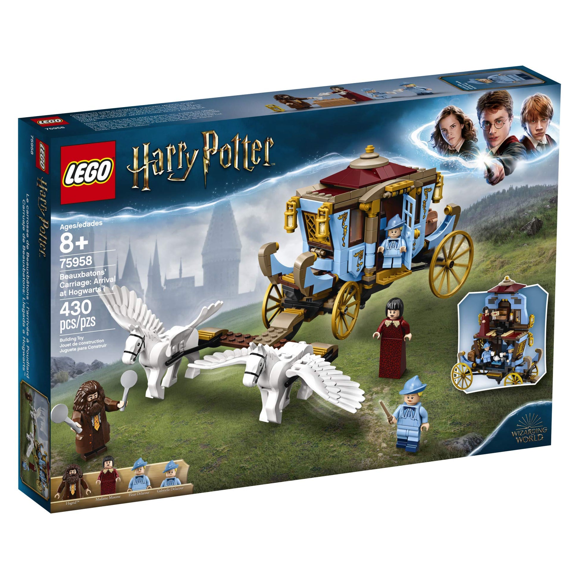 LEGO Harry Potter and the Goblet of Fire Beauxbatons’ Carriage: Arrival at Hogwarts 75958 Building Kit (430 Pieces)