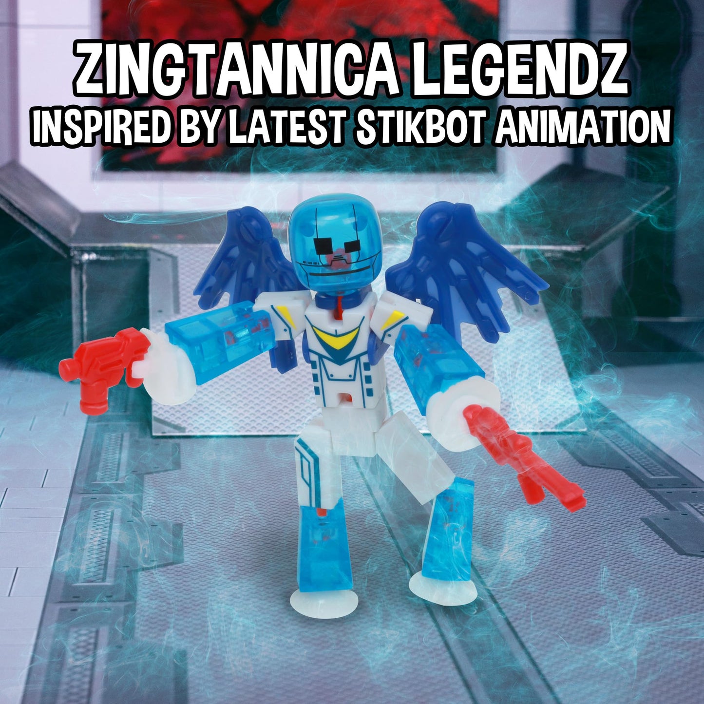 Zing StikBot Zingtannica Action Pack - Collectible Action Figures and Accessories, Includes 1 Stikbot, 1 Set of Accessories, Stop Motion Animation