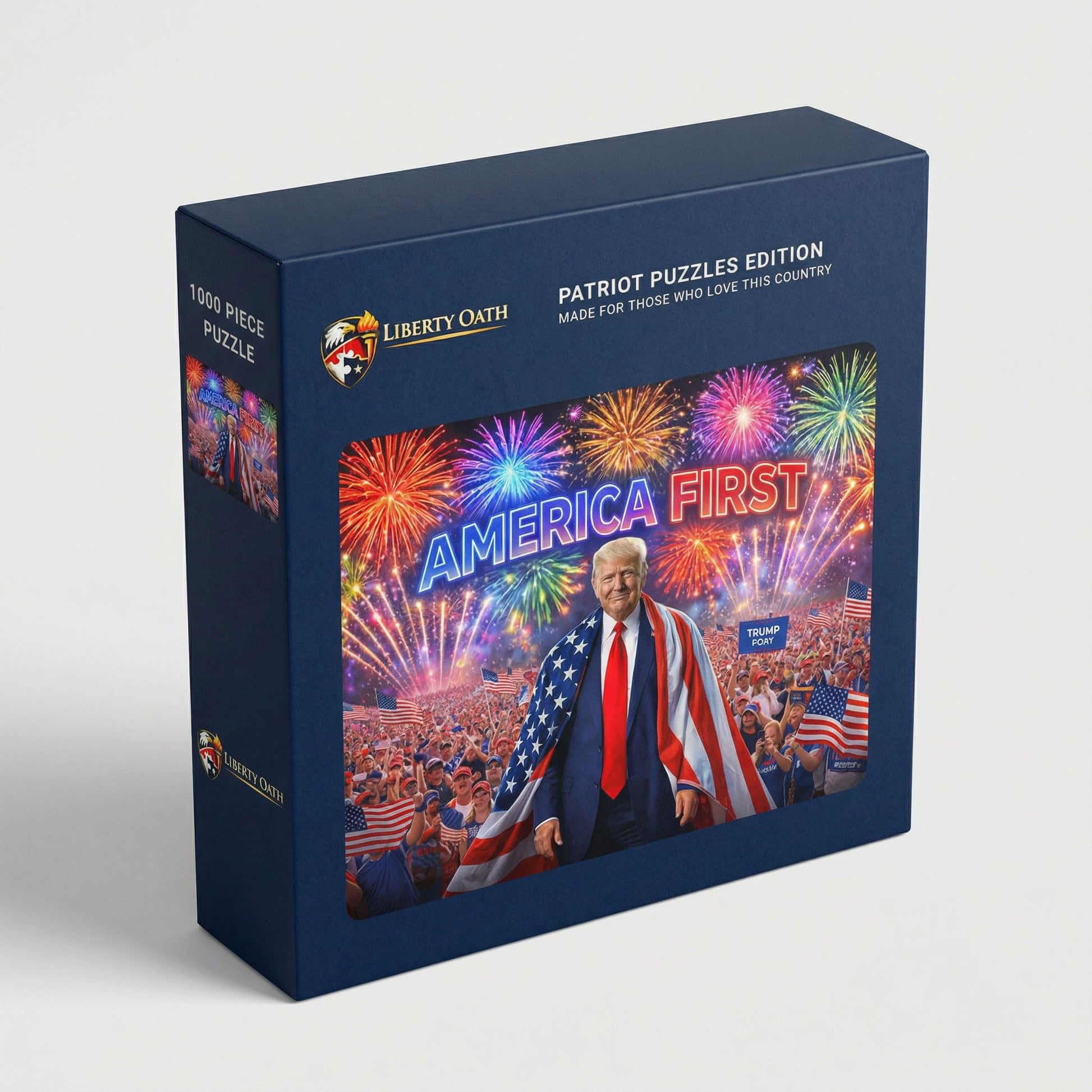 America 250 Commemorative Jigsaw Puzzle - 1000 Piece Collector's Edition, Certificate of Authenticity, Challenging Patriotic July 4th Gift