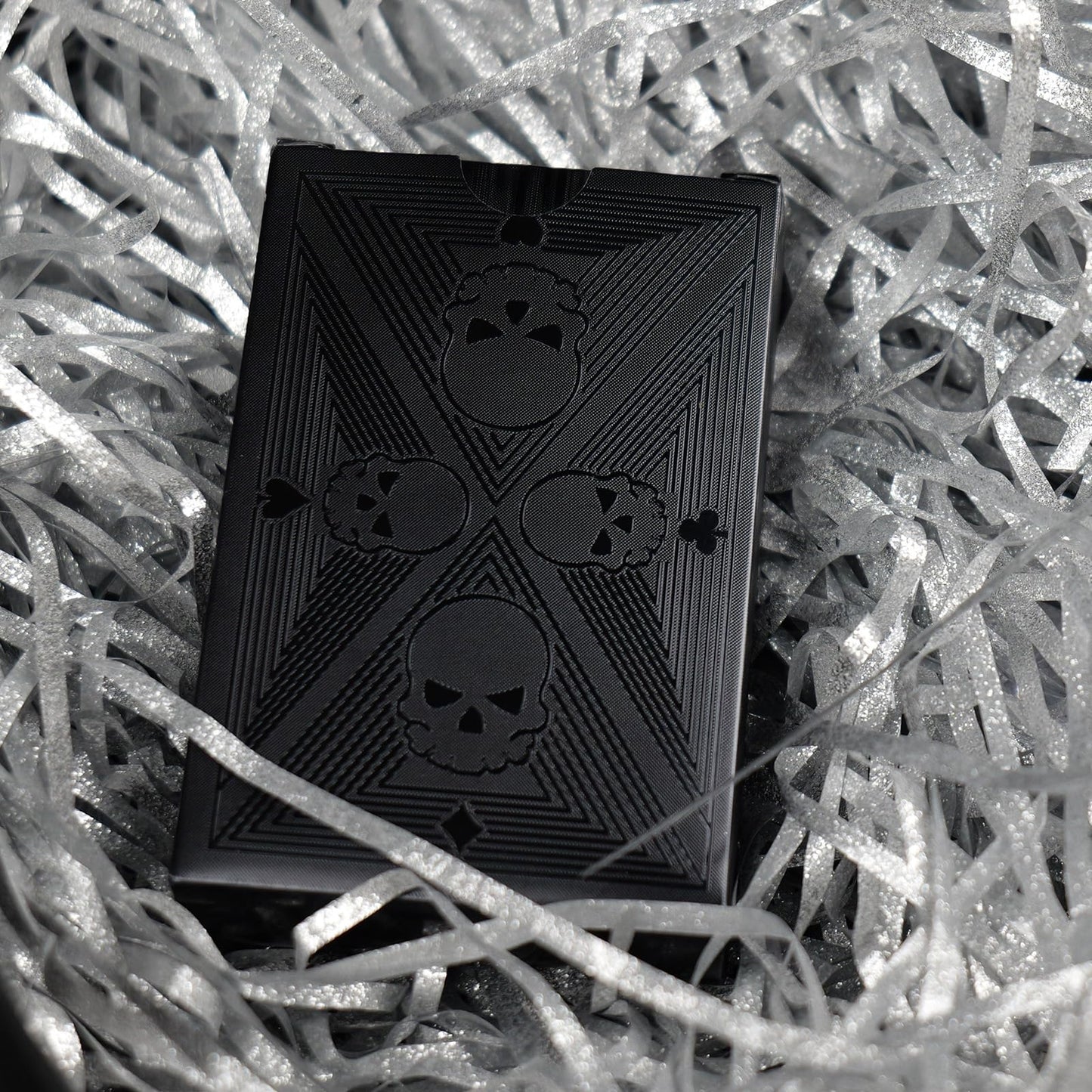Waterproof Playing Cards, Plastic Playing Cards, 2 Deck of Cards, Standard Size Black Cool Playing Card for Adults, Premium Poker Card Set for Magic