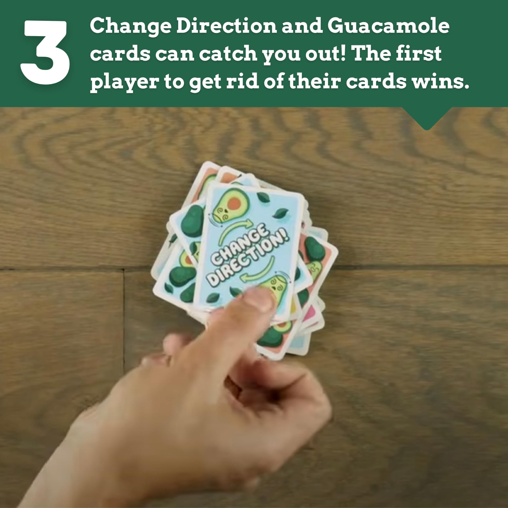 Ridley's Avocado Smash! 71 Piece Family Action Card Game with Storage Case,1 ea