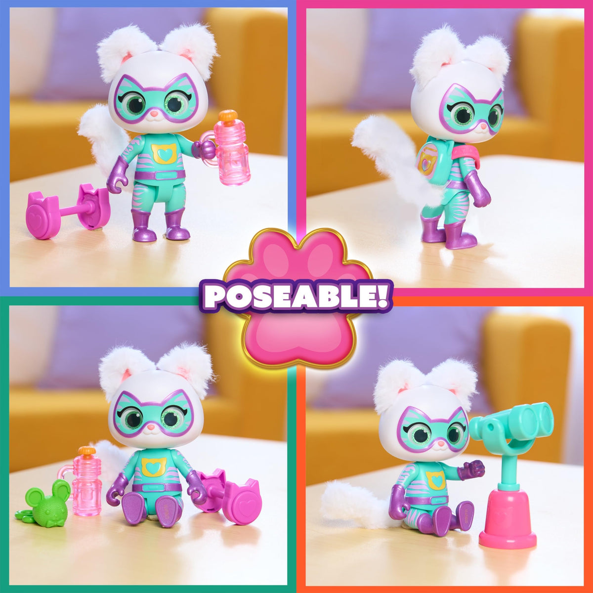 Disney Jr. SuperKitties Su-Purr Wild Ready Furr Action Bitsy Figure