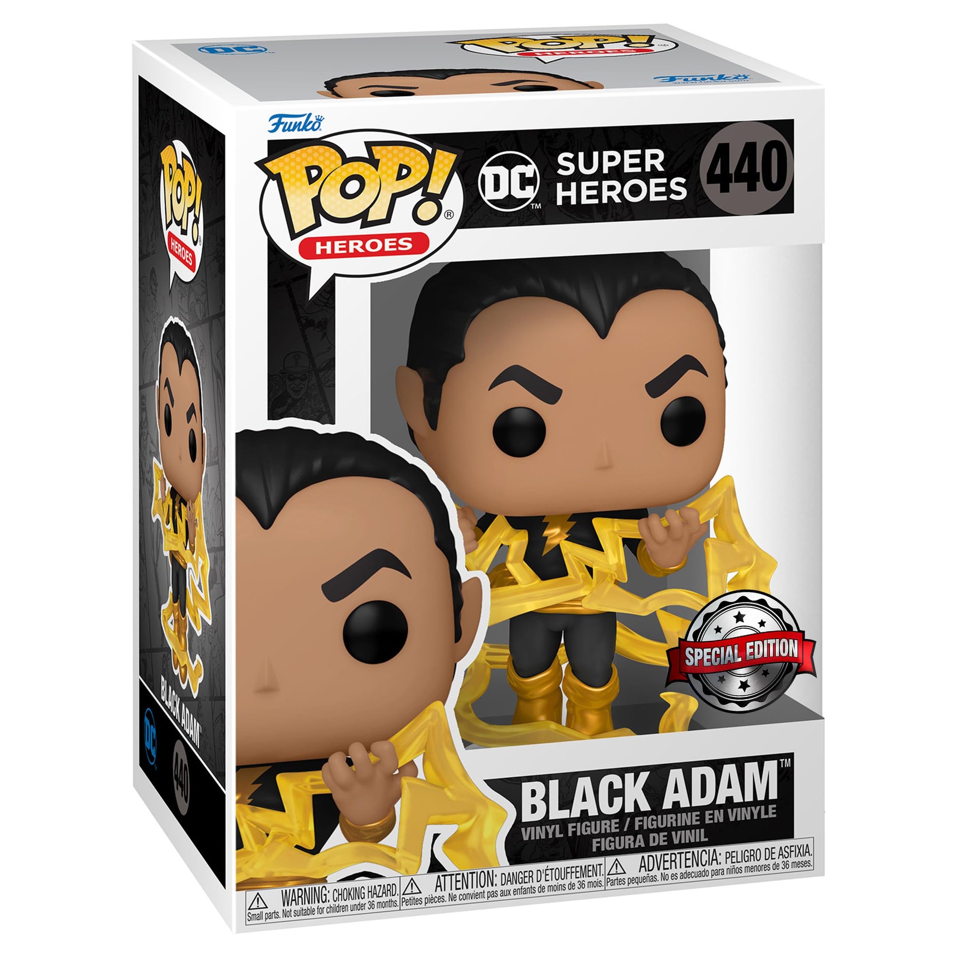 Funko Pop! DC Super Heroes - Black Adam, Classic Special Edition Exclusive Multicolor Vinyl Figure #440
