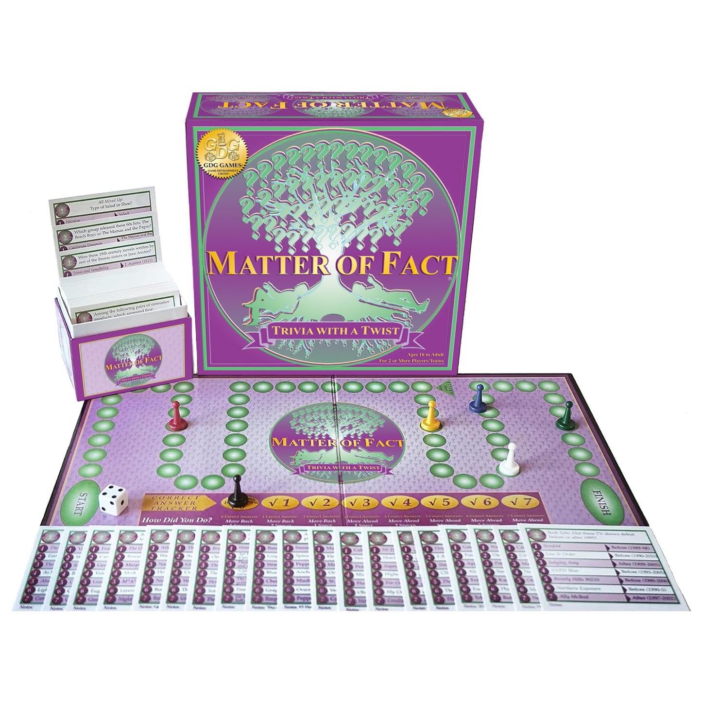 Matter of Fact - Fast-Paced, Rapid-Fire Trivia Challenge with Quirky Categories - Adult & Family Game Night Fun