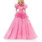 Barbie Signature Pink Collection Doll 3, Barbie Doll (Blonde) with Silkstone Body, Wearing Ruffled Chiffon Gown, Gift for Collectors
