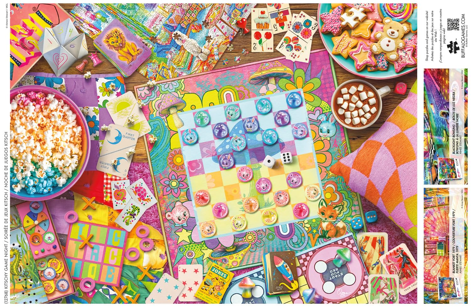 Buffalo Games - Aimee Stewart Kitschy Game Night - 1000 Piece Puzzle