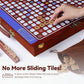 Deluxe Wooden Crossword Board Game with Rotating Board, Foldable & Portable Design, Large-Sized Board, Built-in Storage, for 2-4 Players, Includes