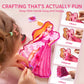JOVA Klever Kits Poke in Fun Art Crafts for Kids Ages 4-8, Princess Dress-up, Art Activities, DIY Craft Kits, Birthday Gifts for Girls Ages 4 5 6 7 8+