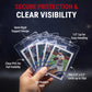 Ultra Pro Semi Rigid Card Holder 1/2" Lip - Clear PVC Sleeves for Trading Cards - Fits 2.5" x 3.5" up to 35pt - Card Grading Sleeves for Storage