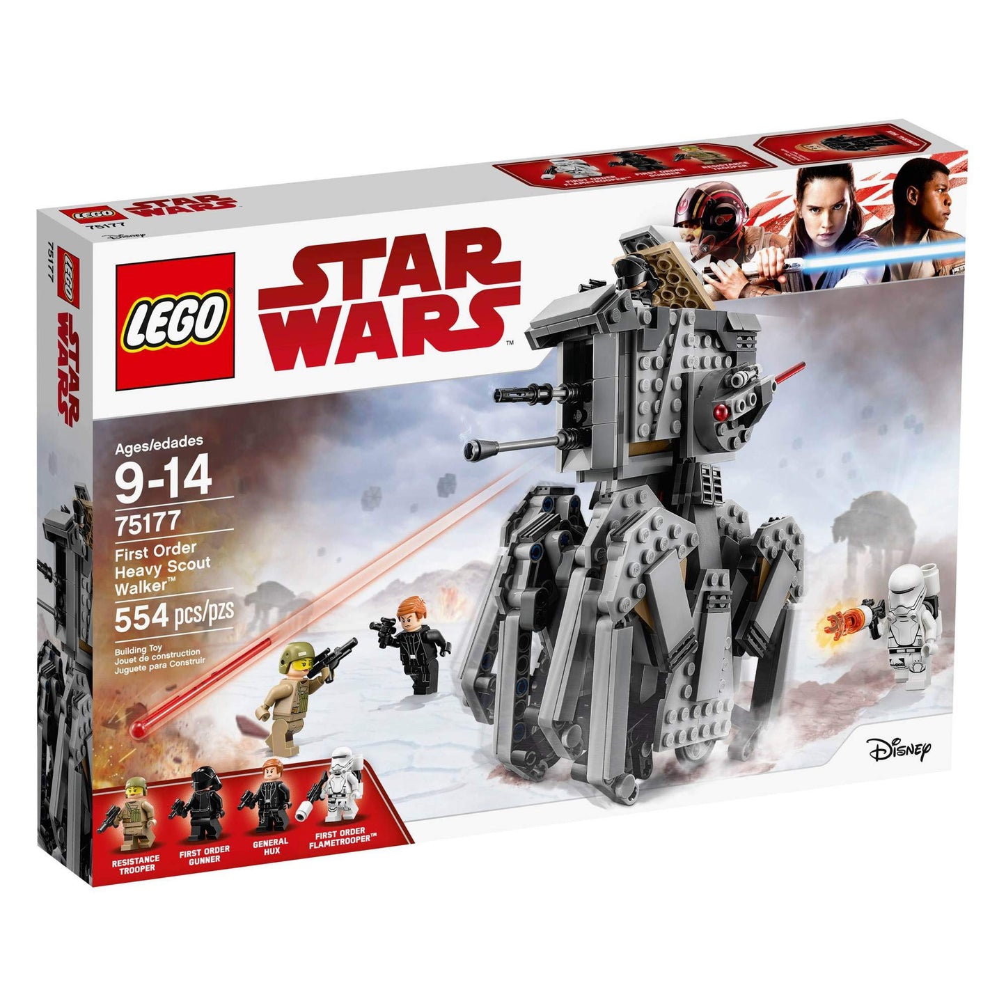 LEGO Star Wars Episode VIII First Order Heavy Scout Walker 75177 Building Kit,108 months to 168 months (554 Piece)
