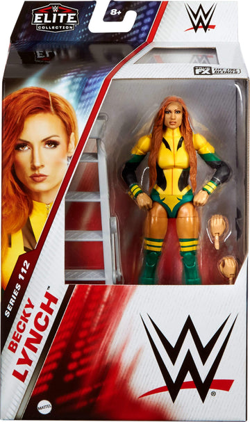Mattel WWE Elite Action Figure & Accessories, 6-inch Collectible Becky Lynch with 25 Articulation Points, Life-Like Look & Swappable Hands