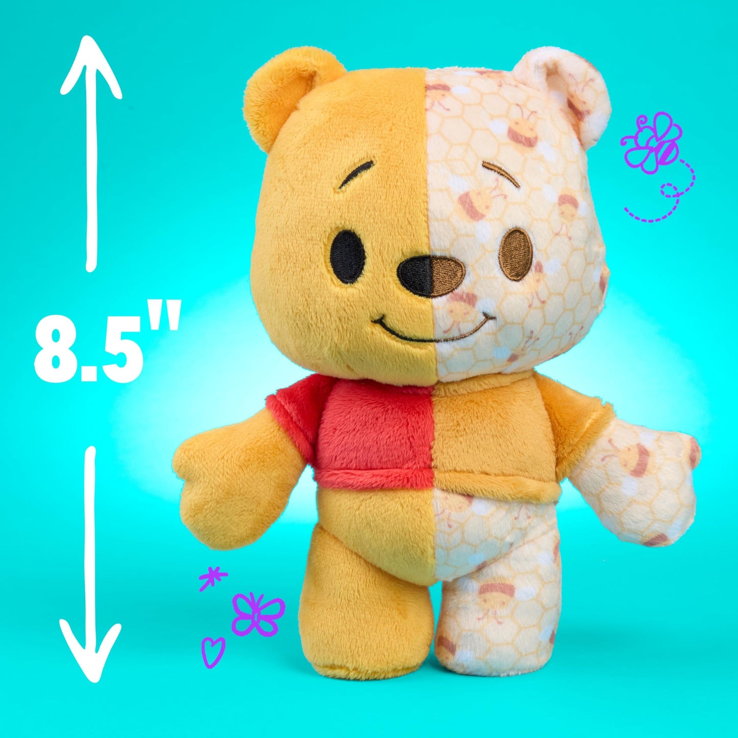HAPPY HAUL Disney Winnie the Pooh Remix’d Plush, Character Collectible Toy