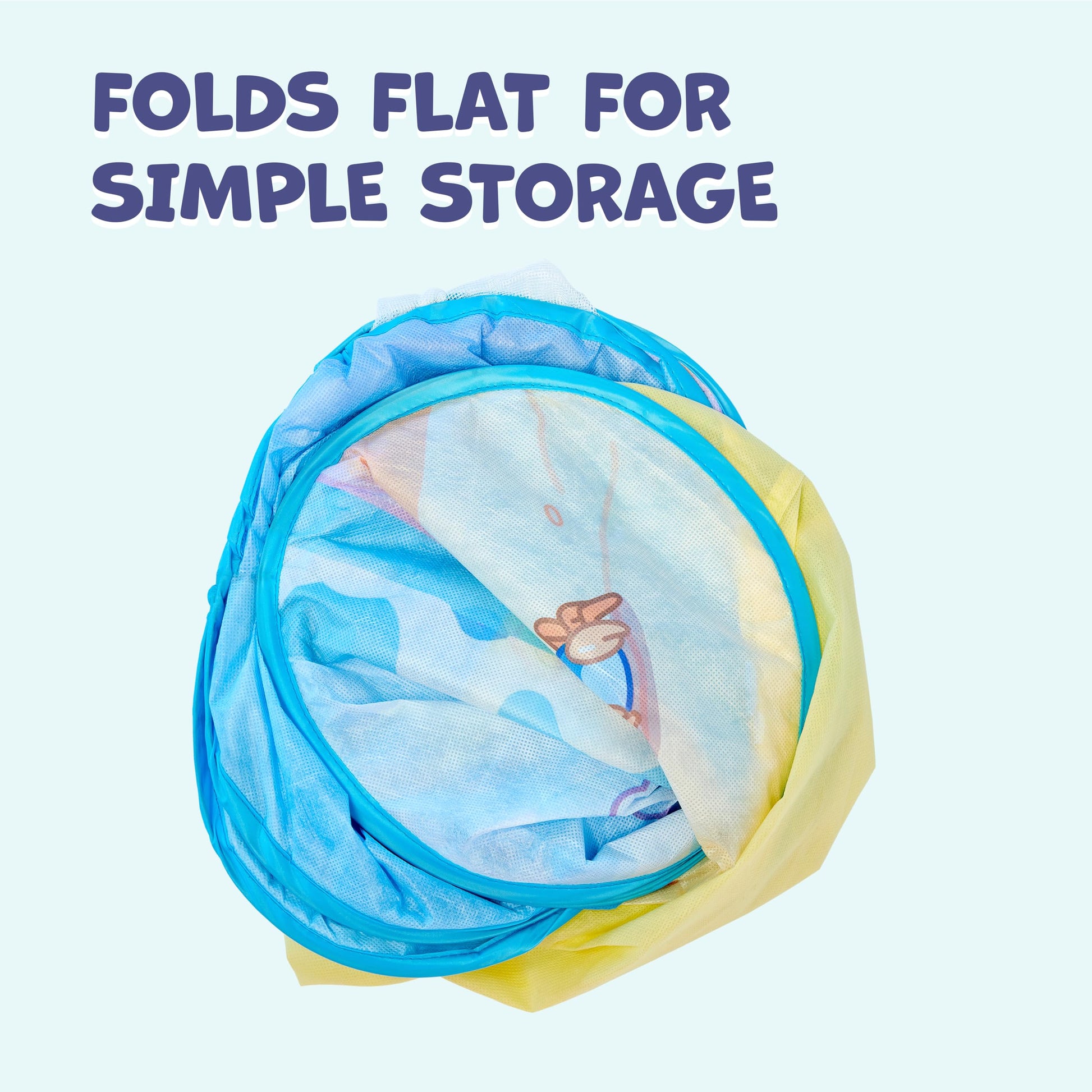 Bluey Pop N Fun Play Tent, 4-Sided Foldable Playhouse with Door, Indoor/Outdoor Play, No Assembly, Toddler Pop Up Tent for Ages 2+