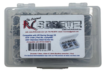 RC Screwz Stainless Steel Screw Kit hpi067 Compatible with HPI Racing Savage XS 1/10th