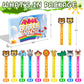 WHALEISLAND 20PCS Safari Animal Bubble Wands, Jungle Party Favors for Kids