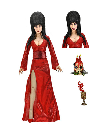 NECA - Elvira - 8” Clothed Action Figure - “Red, Fright, and Boo”