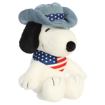 Aurora Adorable Peanuts Americana Snoopy Stuffed Animal - Officially Licensed Toys for All Snoopy Fans - Nostalgic Gift for Adults and Birthday