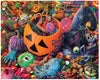 White Mountain 1000 Piece Jigsaw Puzzle Spooky Fall, Halloween Treats