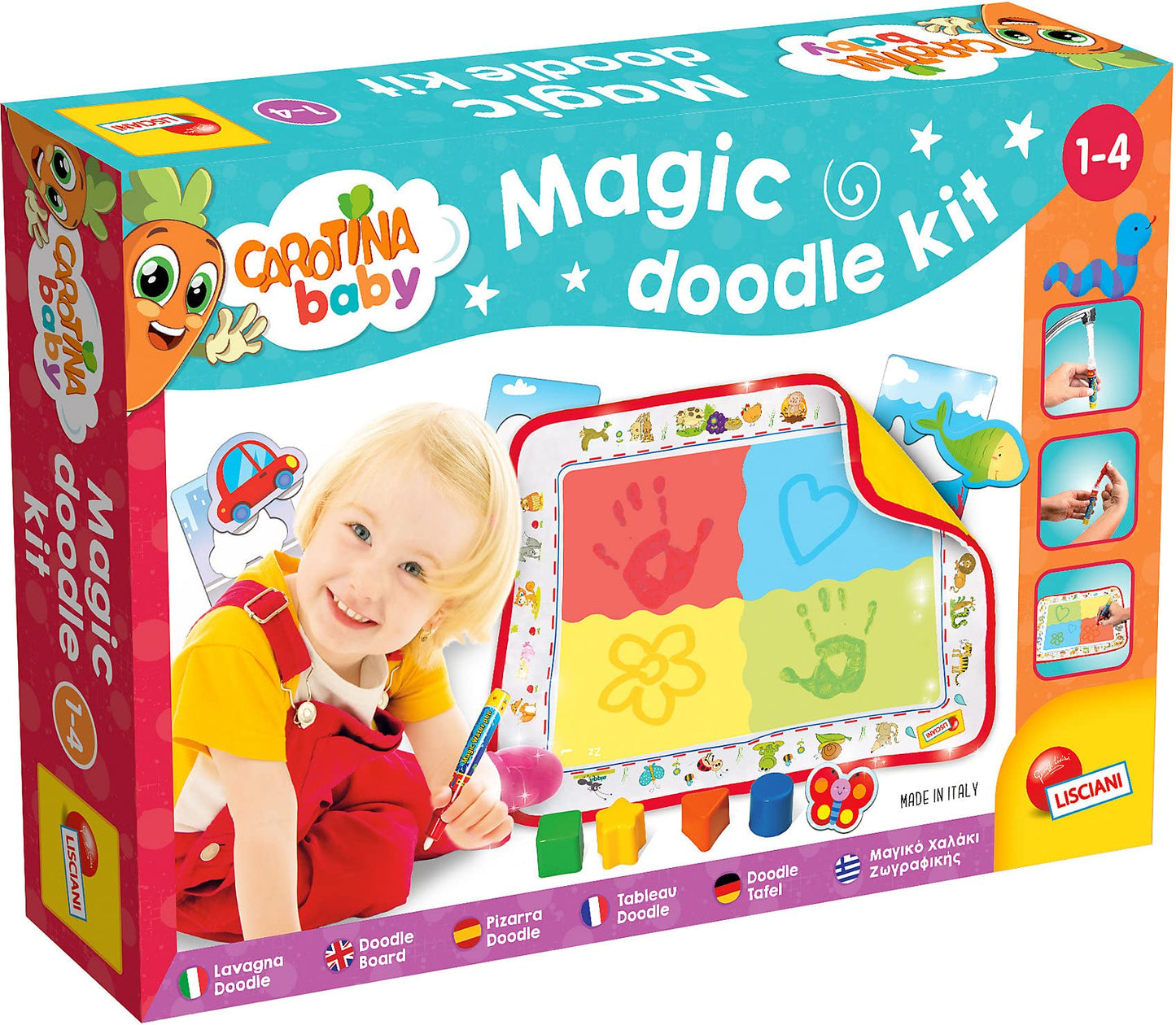 Lisciani Carotina Baby Magic Doodle Mat Kit, Multi Colour, One Size-64106
