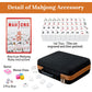 Bucher&Rossini American Mahjong Set, 166 Mahjong Tiles with Travel Case, Mahjong Game Set with Mah Jong Accessories, White Mahjong Tile