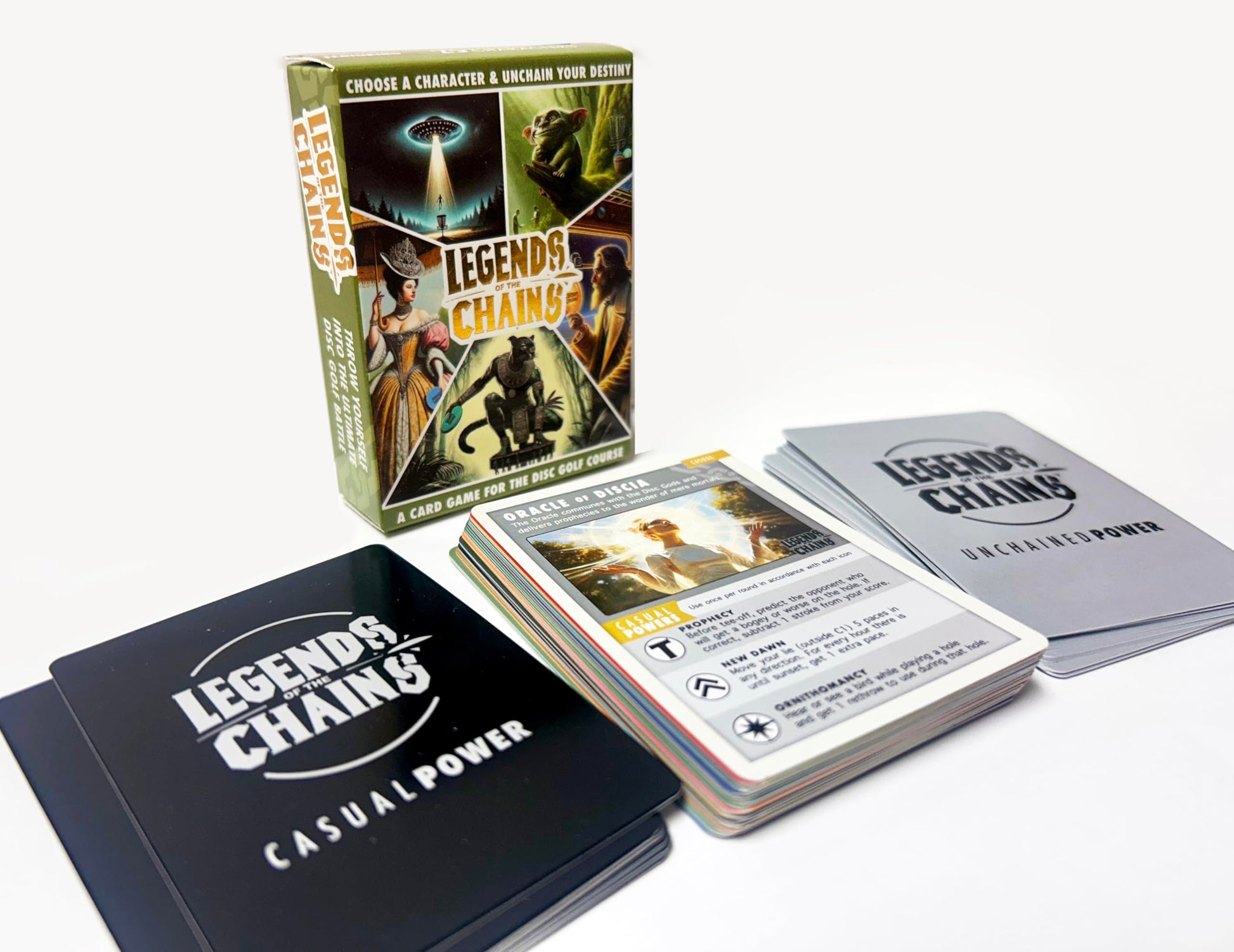 Legends of the Chains: On-Course Disc Golf Card Game - Choose a Character & Unchain Your Destiny - Best Gift for Disc Golf Players
