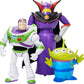 Mattel Disney Pixar Storytellers Story Intergalactic 3-Pack of Action Figures, 4-Inch Scale Buzz Lightyear, Zurg & Alien Posable Toys