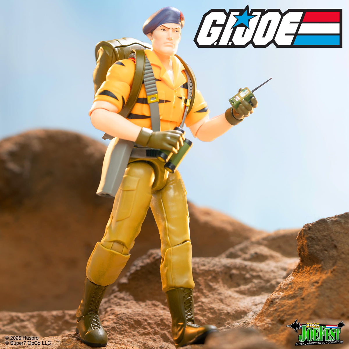 Super7 ULTIMATES! G.I. Joe Flint (Tiger Force) - 7" G.I. Joe Action Figure with Accessories - Classic Cartoon Collectibles and Retro Toys