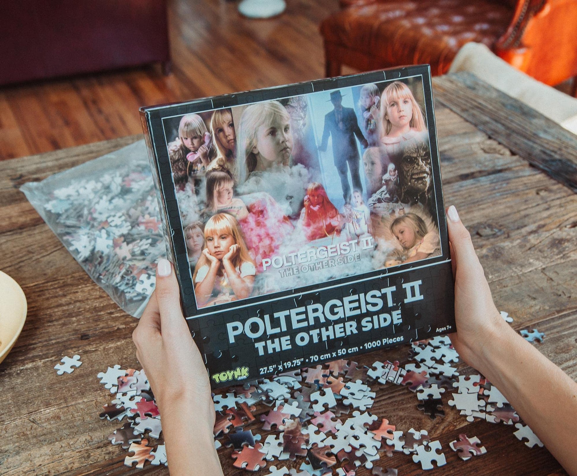 Poltergeist II 1000-Piece Jigsaw Puzzle for Adults | Challenging Brain Teaser Puzzle with Iconic Movie Art | Fun Educational and Creative Activity