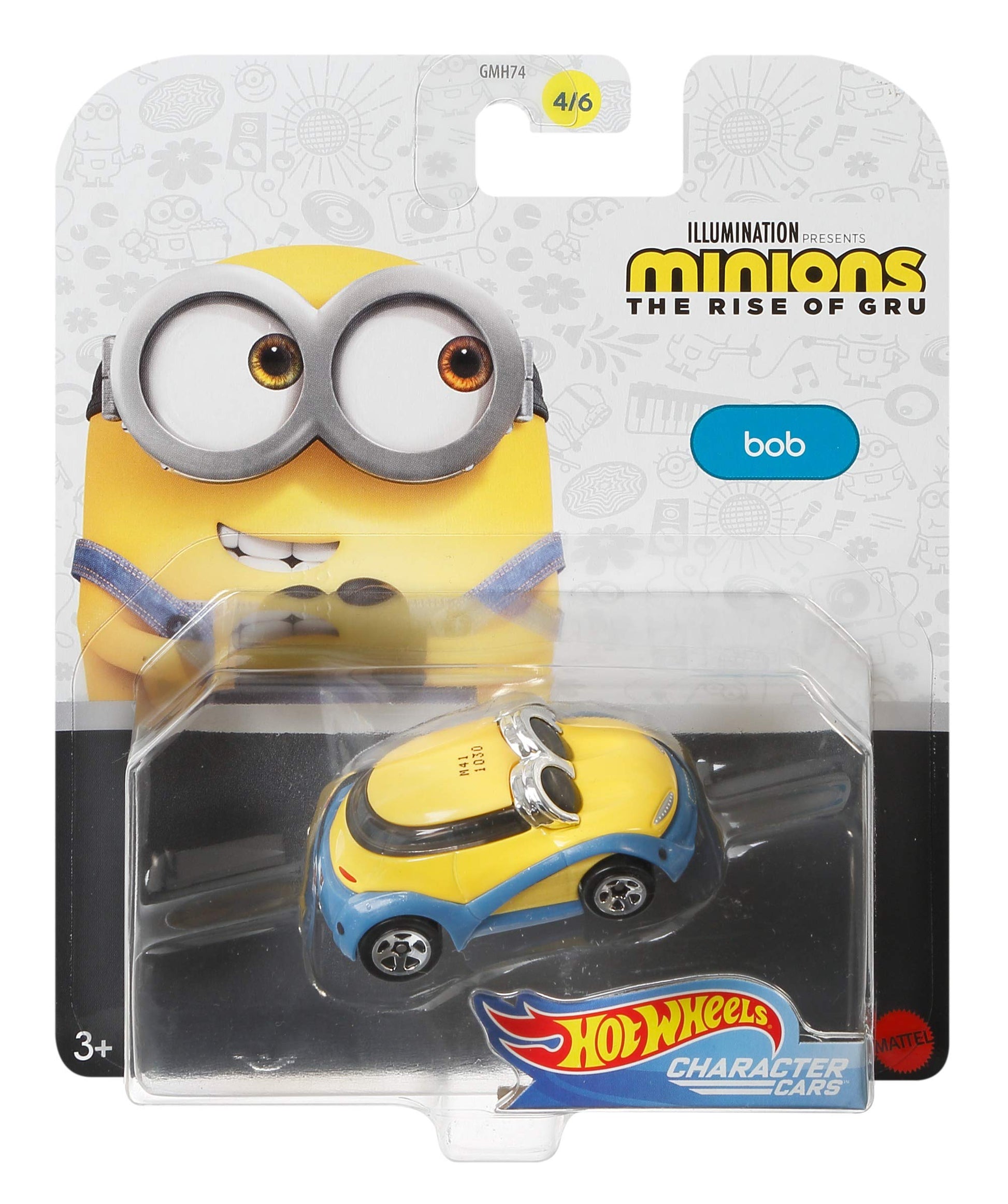 Hot Wheels Character Cars Minions The Rise of Gru Bob 1:64th Scale DieCast Vehicle 4/6 …