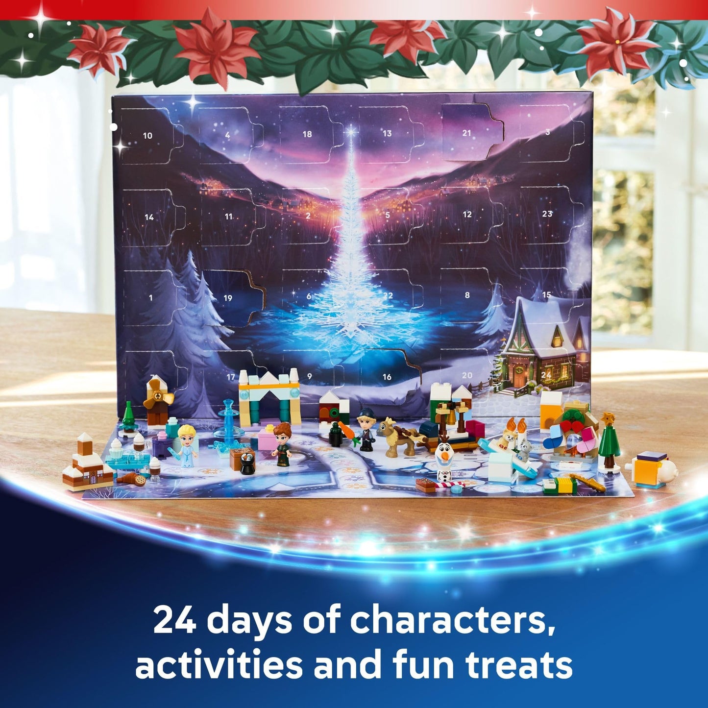 LEGO Disney Frozen Advent Calendar 2025 Kids Toy - Holiday Countdown Playset for Boys & Girls, Ages 5+ - Ana & Elsa Minidolls & Buildable Surprises -